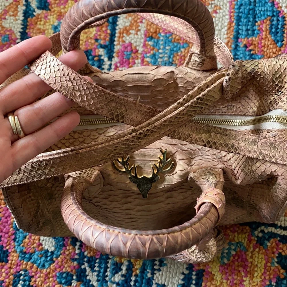 Taxidermy Python Designer Bag - Picture 3 of 6